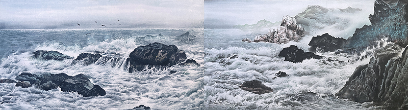 海浪與岩石的交響76x280cm-詹惠美s.jpg