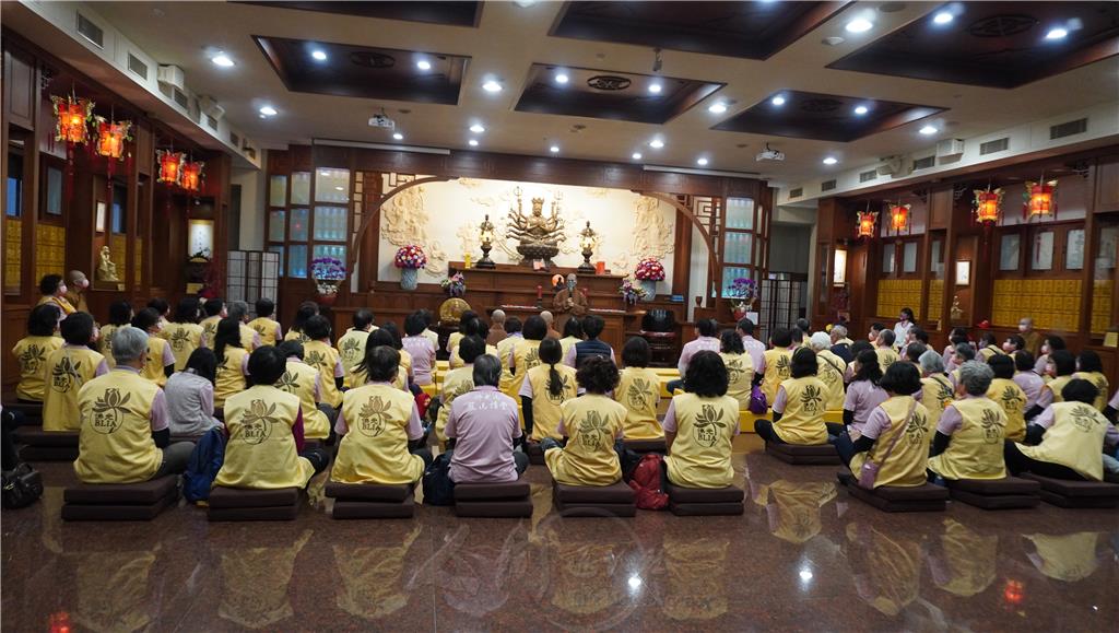 如君法師介紹大林講堂成立的因緣與歷史，大殿供奉準提菩薩，是千祈千應的大悲菩薩，能夠滿足眾生的各種祈願