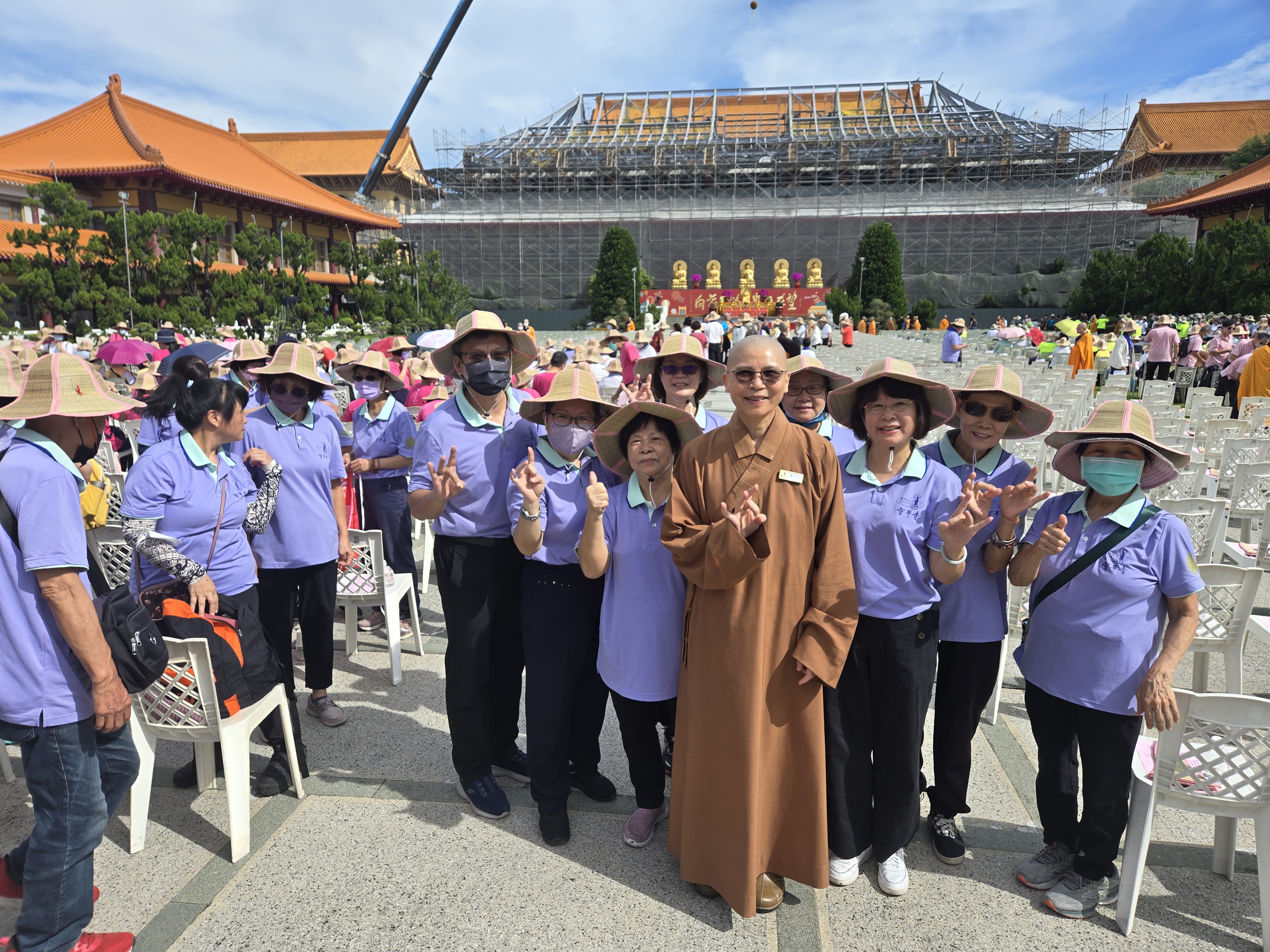 佛光山大雄寶殿修繕上梁 見證歷史性的一刻