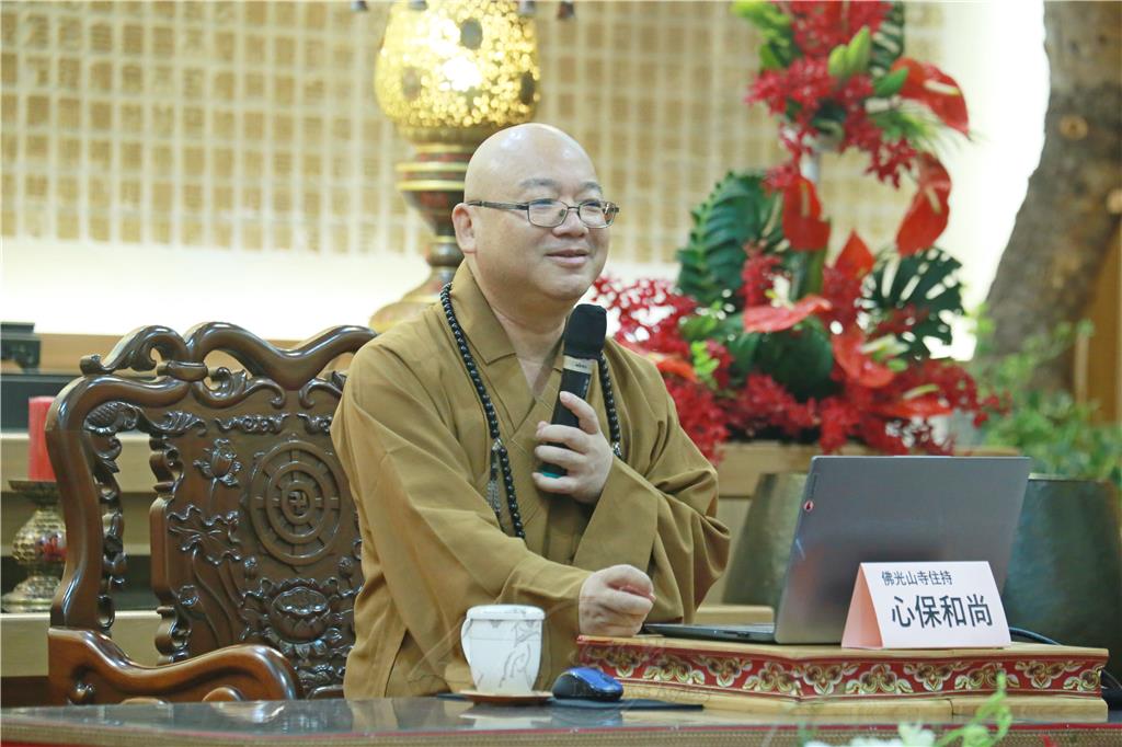 鳳山講堂佛學講座　心保和尚勉眾滌淨身心